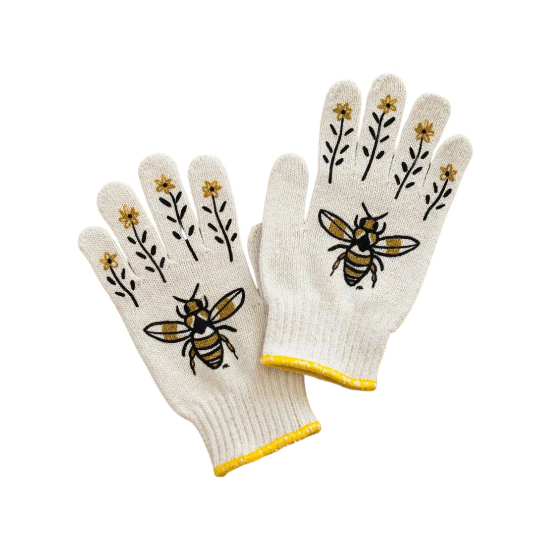 embroidered gardening gloves Screen-Printed Gardening Gloves – Carolina Flowers