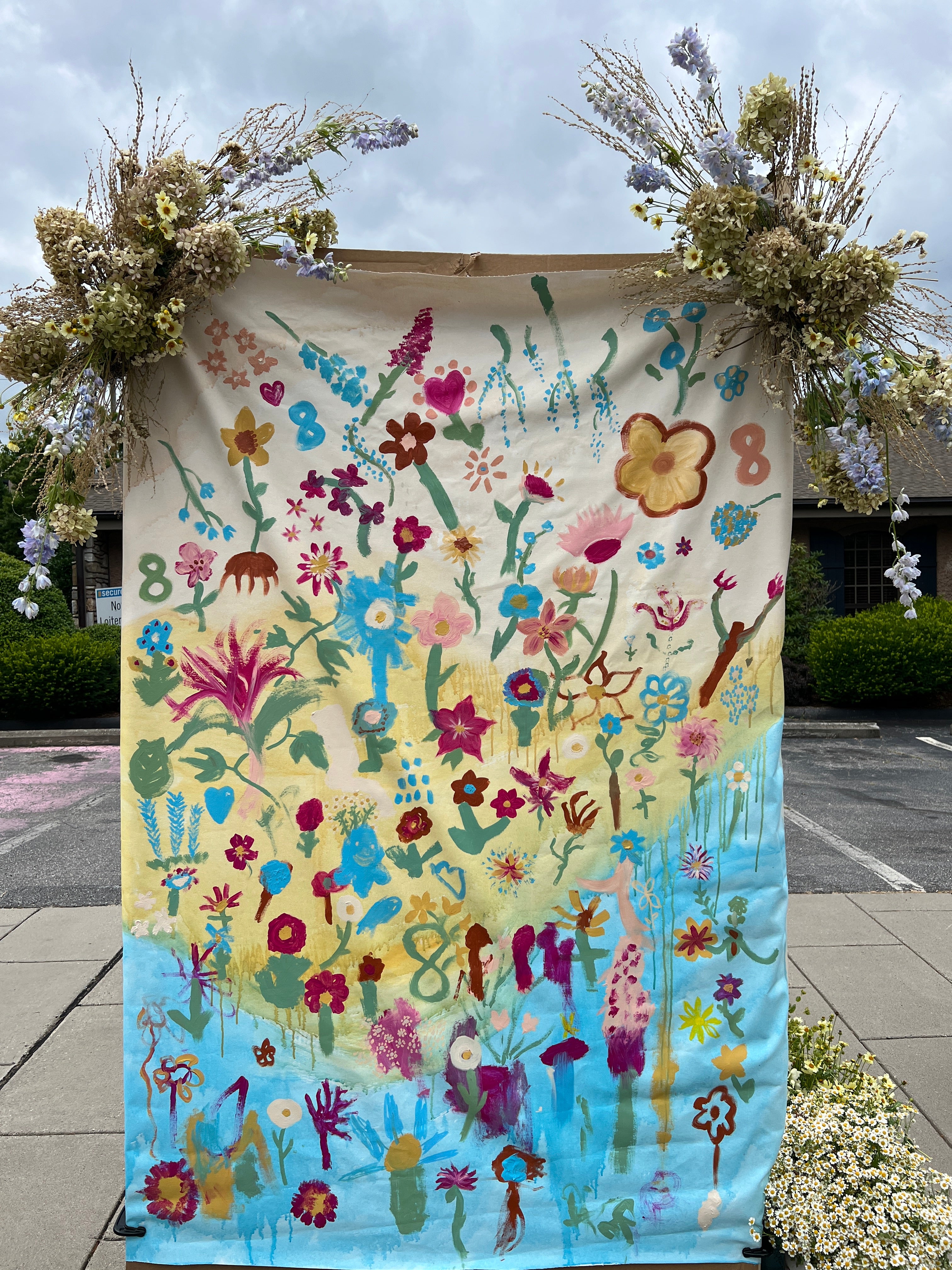 Our Community Art Project: A Flower Mural – Carolina Flowers