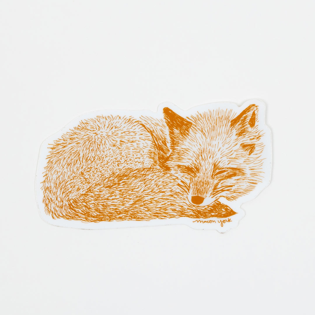 Sleeping Fox Vinyl Sticker