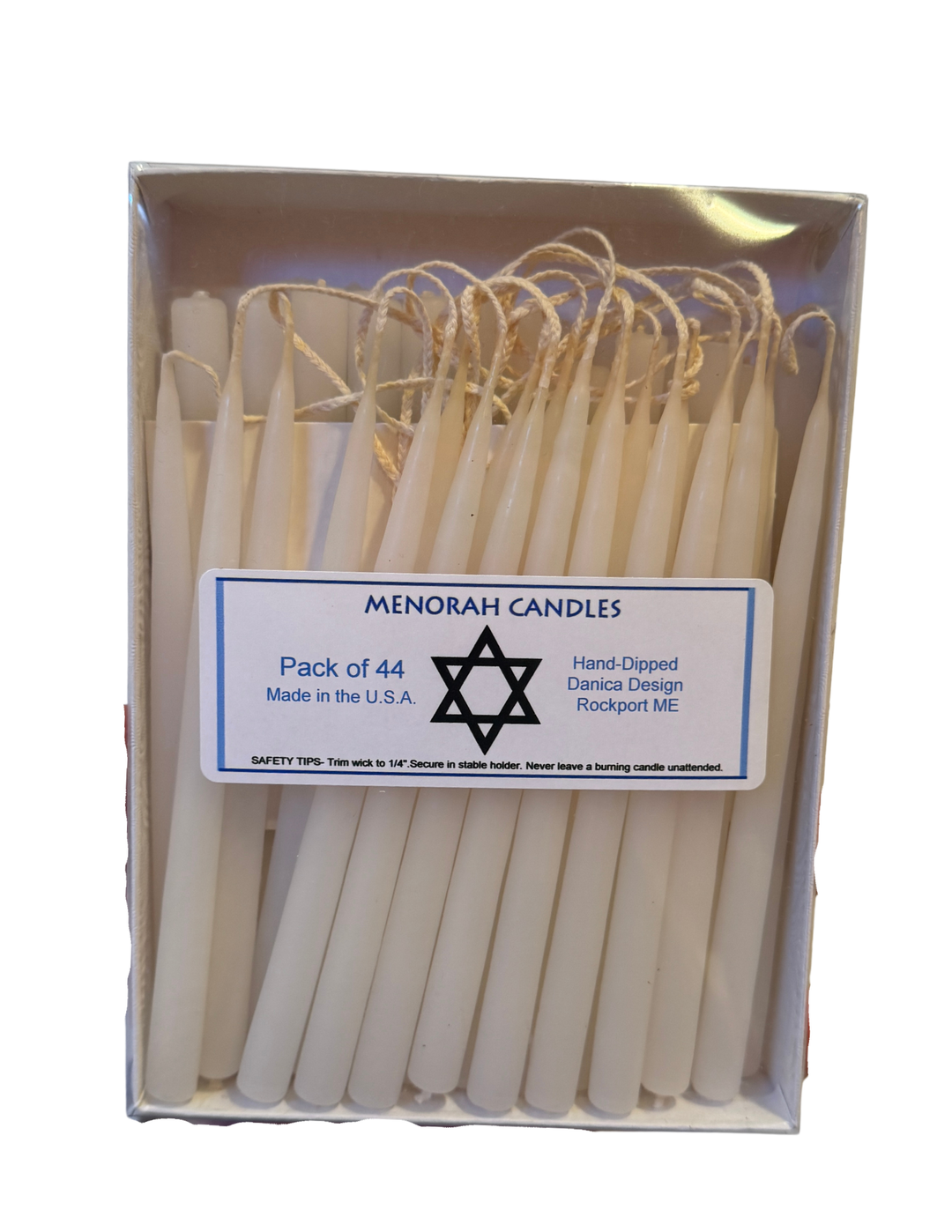 White Menorah Candles Pack
