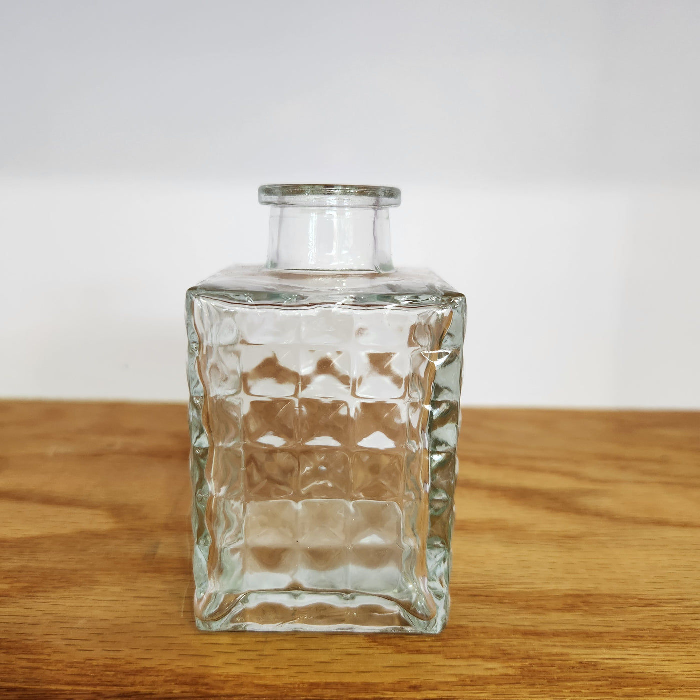 Block Glass Bud Vase