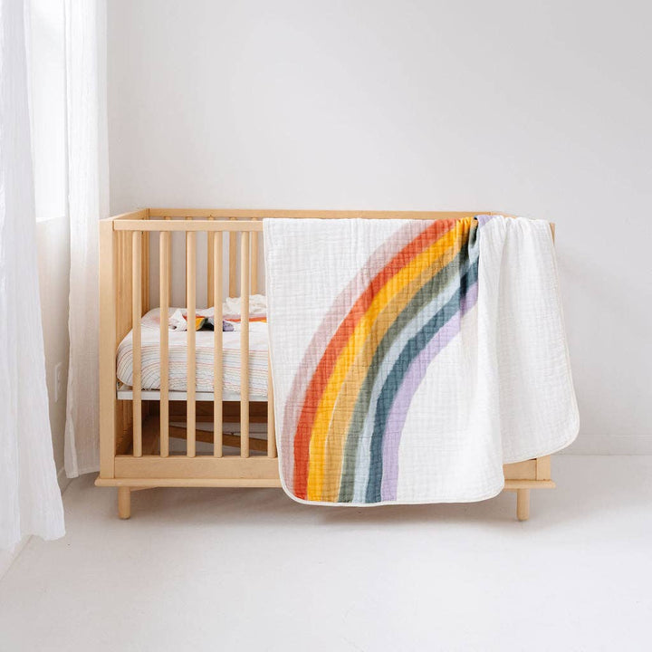 Rainbow Connection Baby Quilt