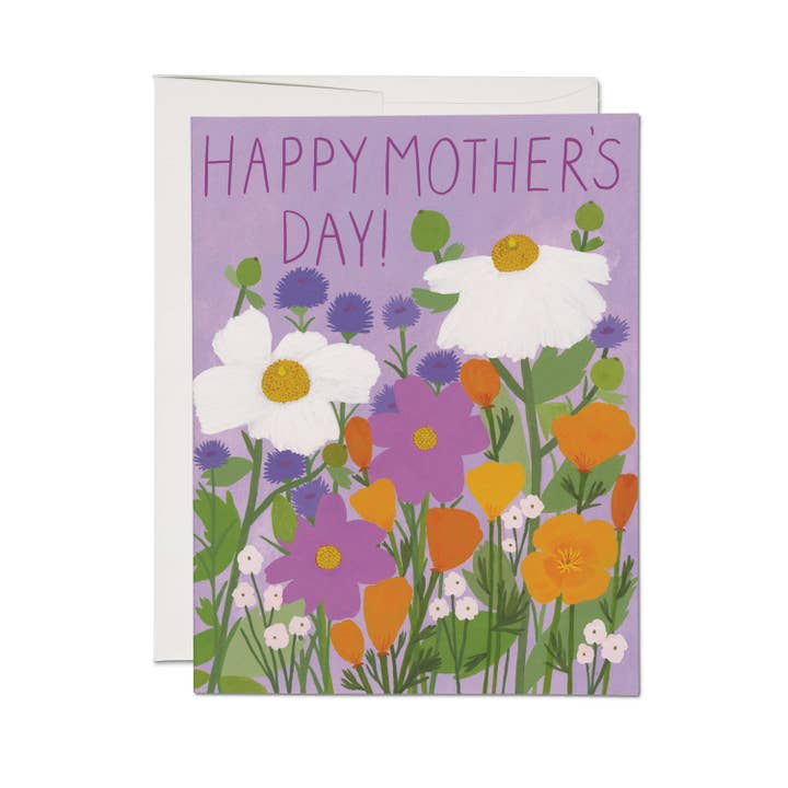 Happy Mother's Day Lavender Flowers Card