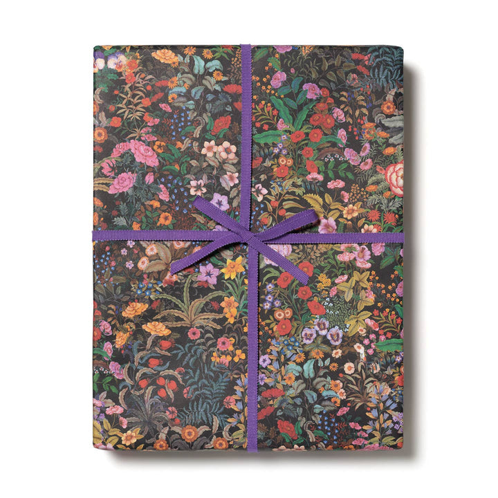 Meadow Black Wrapping Paper