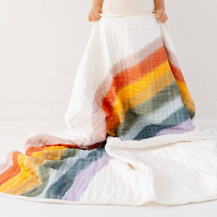 Rainbow Connection Baby Quilt