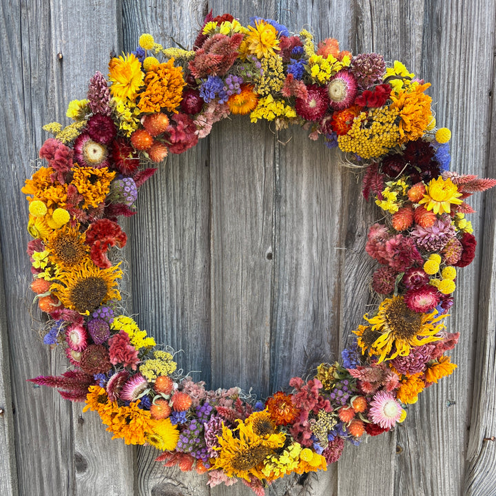 Colorful Everlasting Wreath