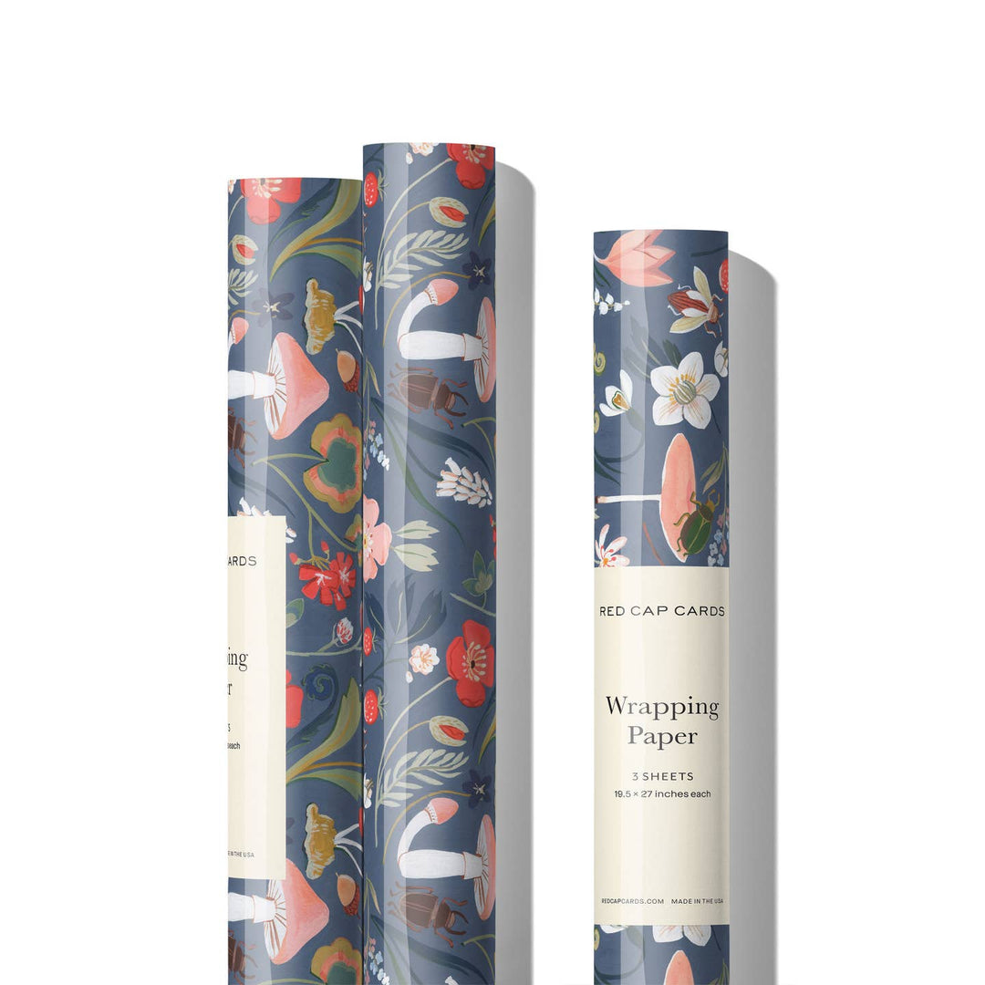 Forest Blue Wrapping Paper