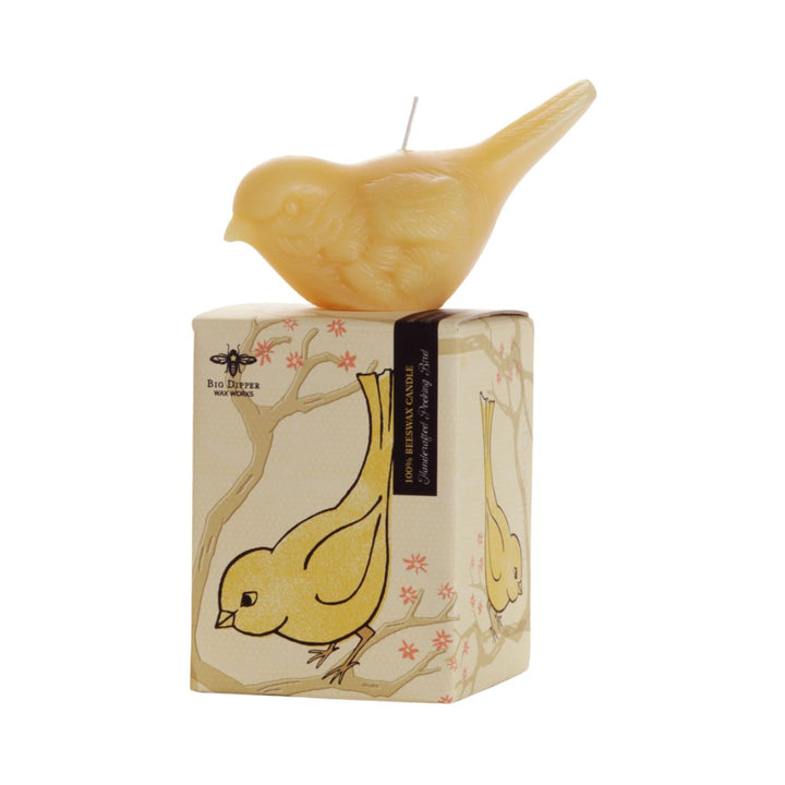 Pecking Bird Beeswax Candle