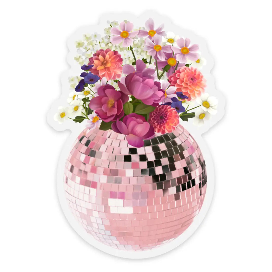 Disco Ball Bouquet Sticker