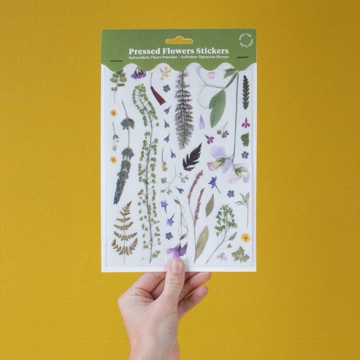 Pressed Flower Stickers, Ferns