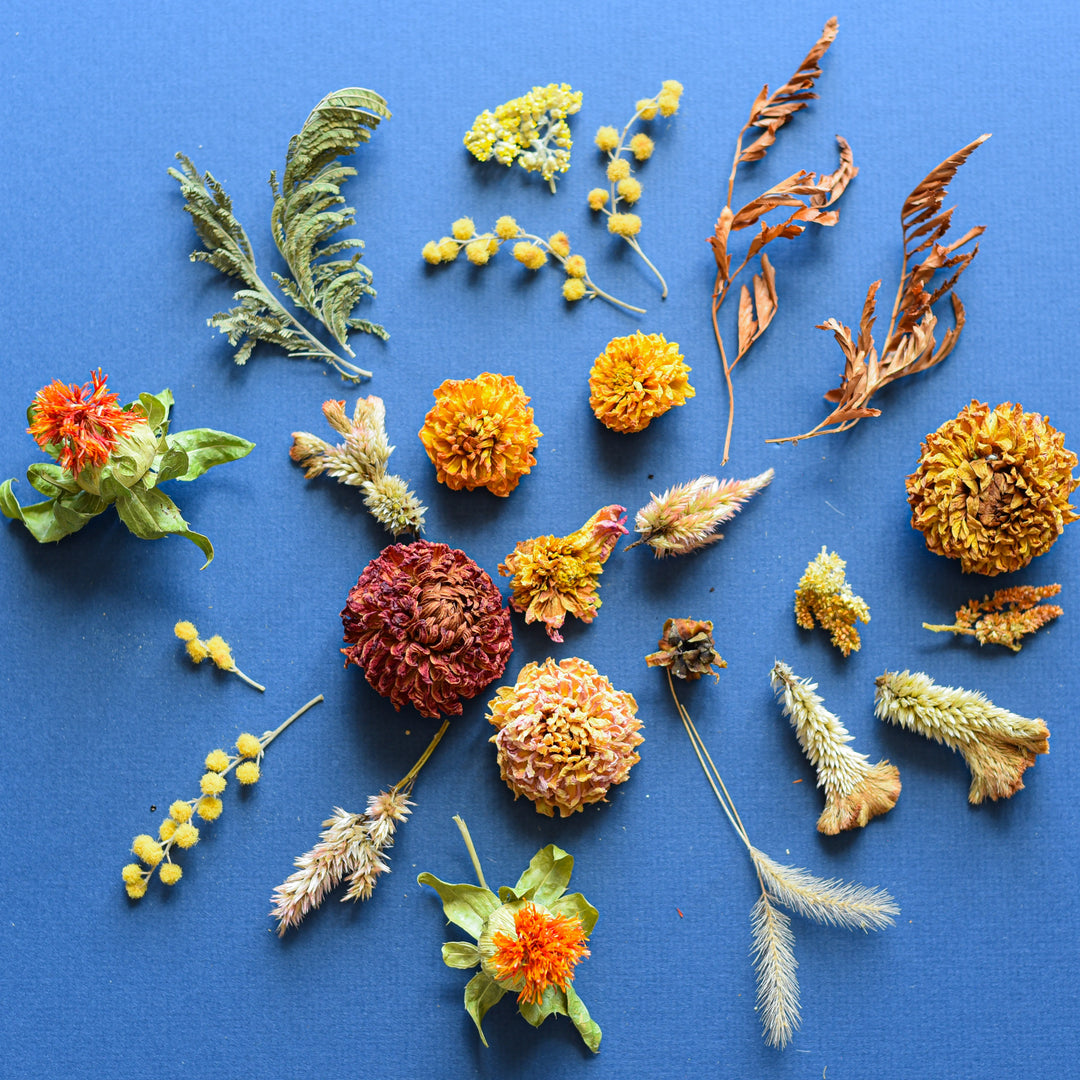 Mini Magnetic Dried Flower Wreath