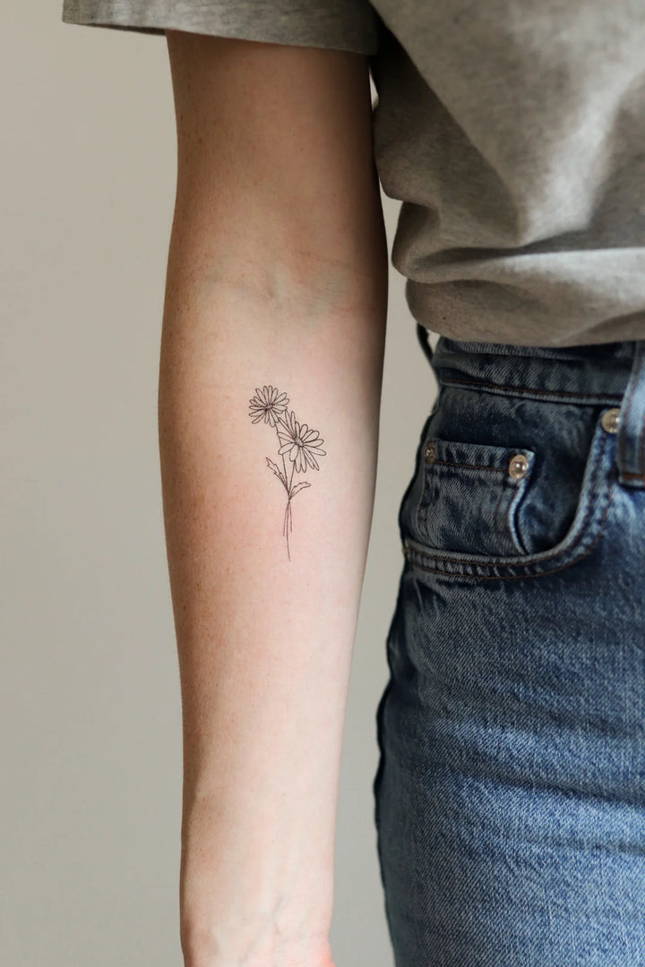 Daisy Duo Temporary Tattoos