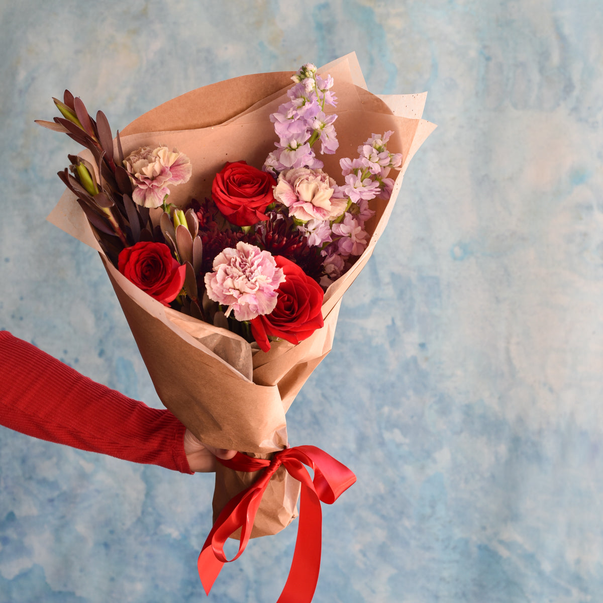 Valentine's Day Bouquet: Red & Romantic