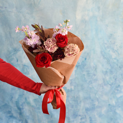 Valentine's Day Bouquet: Red & Romantic