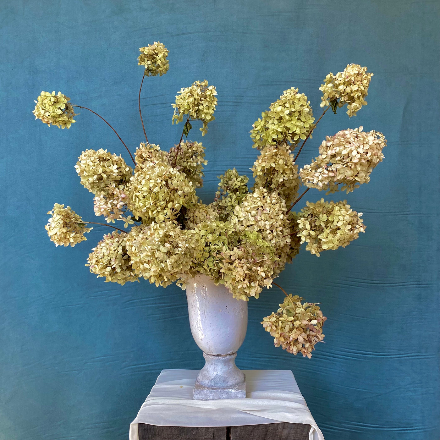 Dried Hydrangea Urn Arrangement