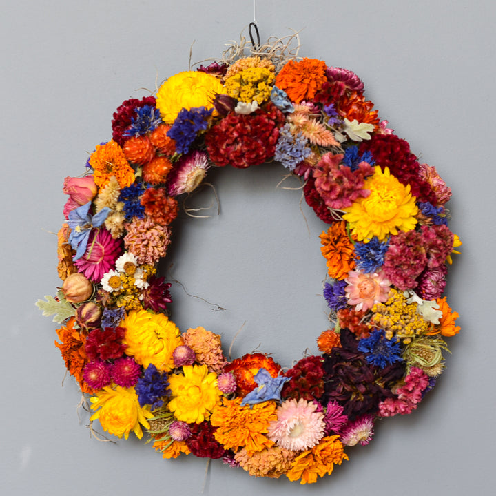 Colorful Everlasting Wreath