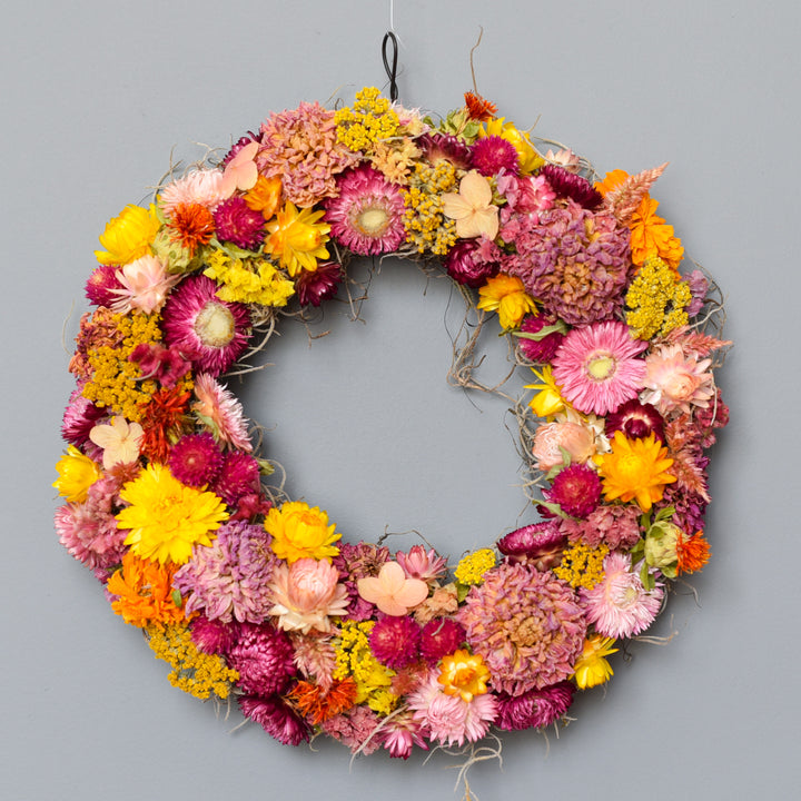 Pink Lemonade Everlasting Wreath — Preorder
