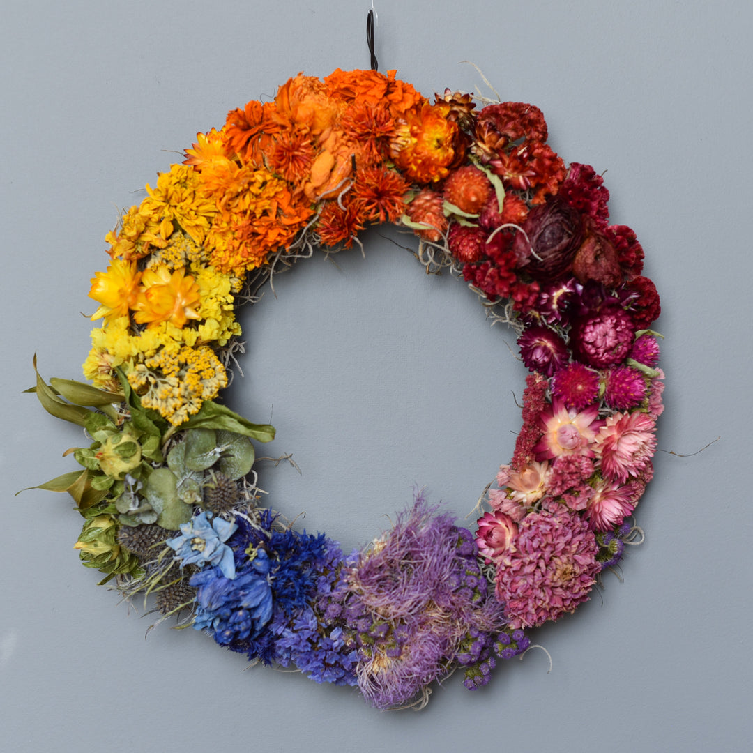 Rainbow Everlasting Wreath