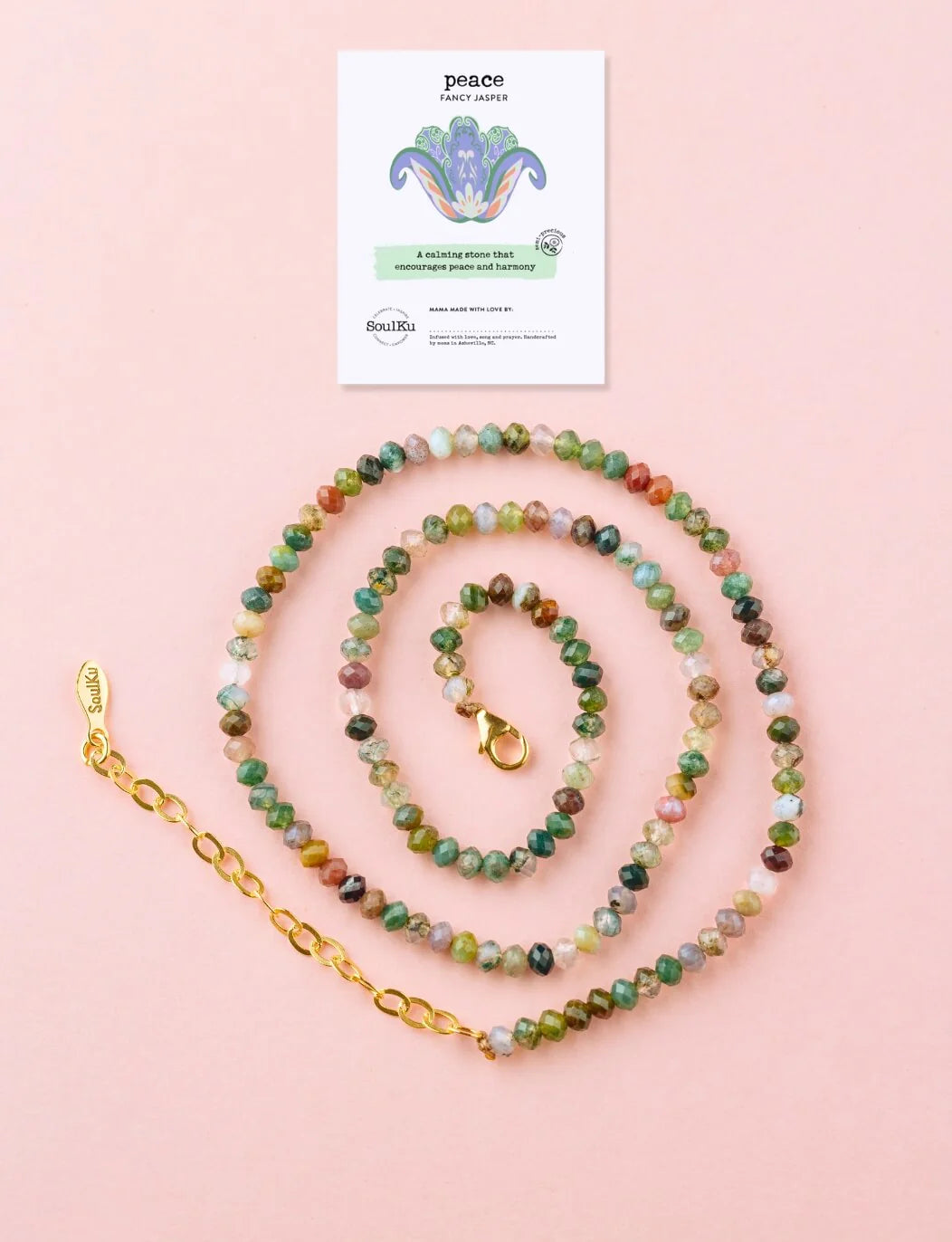 Fancy Jasper Fully Beaded Necklace