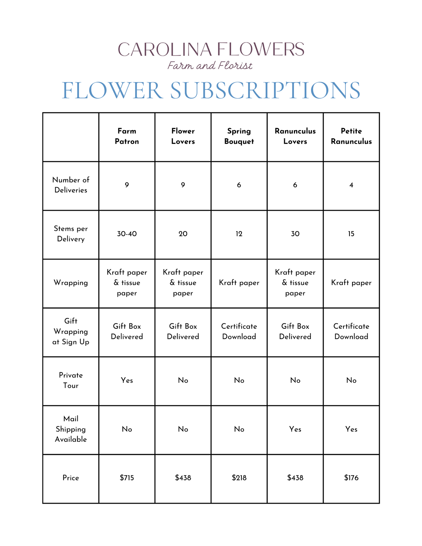 Ranunculus Lovers Subscription (6 Large Bundles)