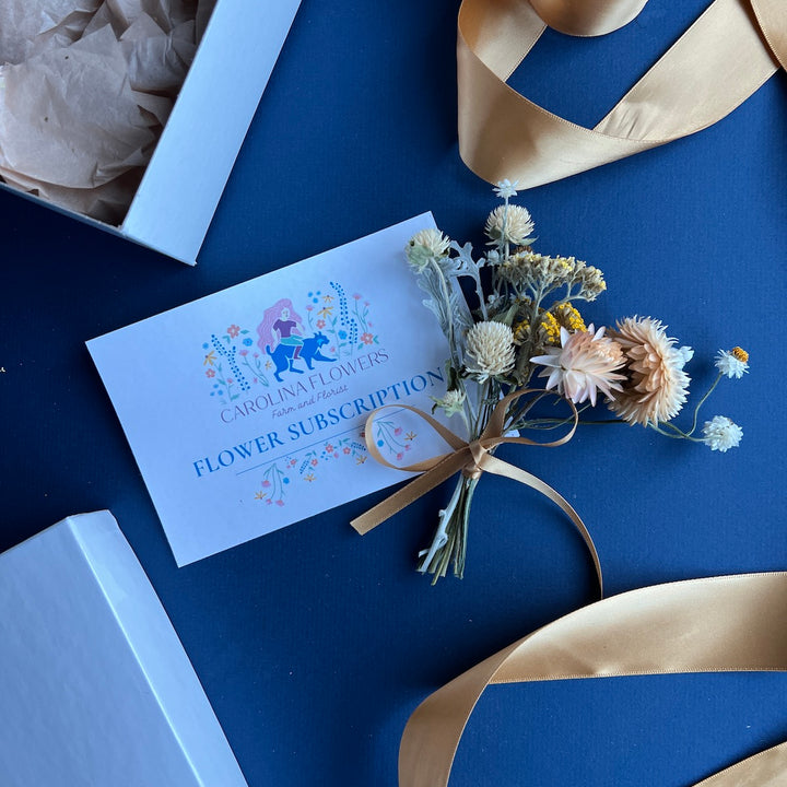 Flower CSA Gift Packaging Asheville Flower Farm