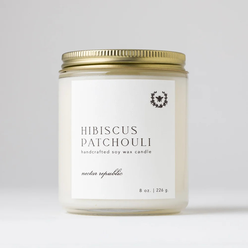 Hibiscus + Patchouli Jar Candle