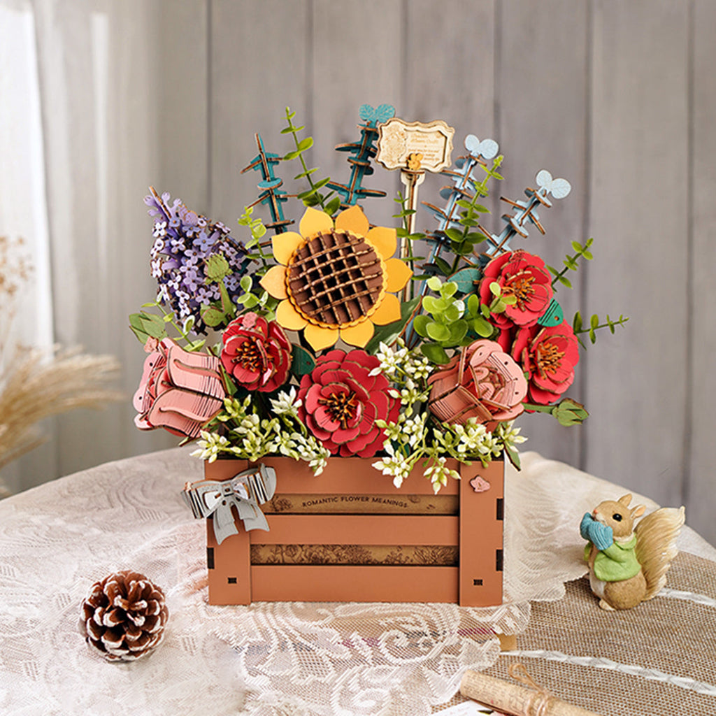 【w.o.d.】 F.L.O.W.E.R.S. 3-D Wooden Bloom Box Puzzle – Carolina Flowers