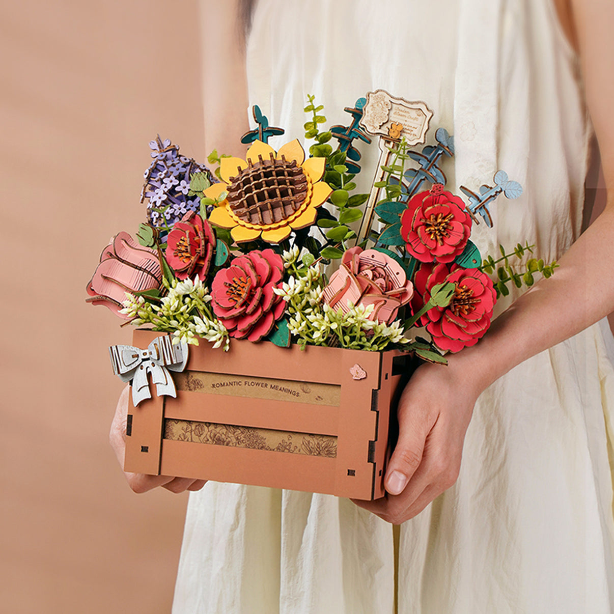 3-D Wooden Bloom Box Puzzle – Carolina Flowers