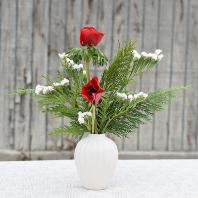 Holiday Hello Bud Vase