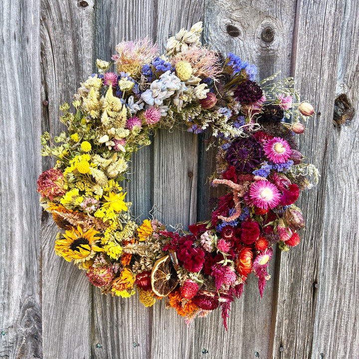 Rainbow Everlasting Wreath