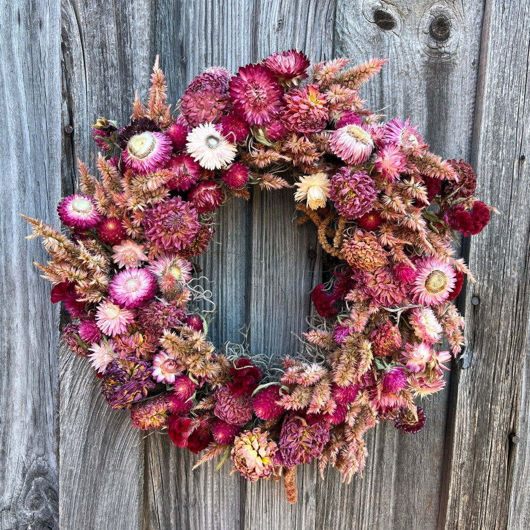Dried Flower Everlasting Wreath