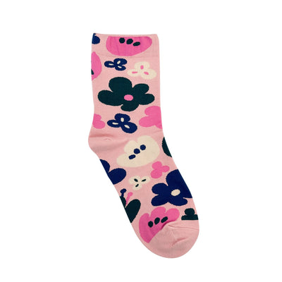 Women's Crew Flower Fleur Socks