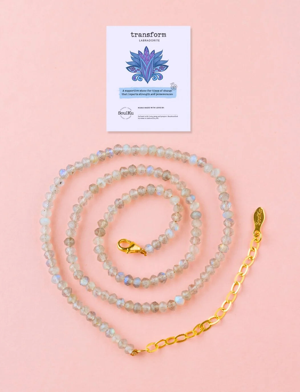 Labradorite Fully Beaded Necklace
