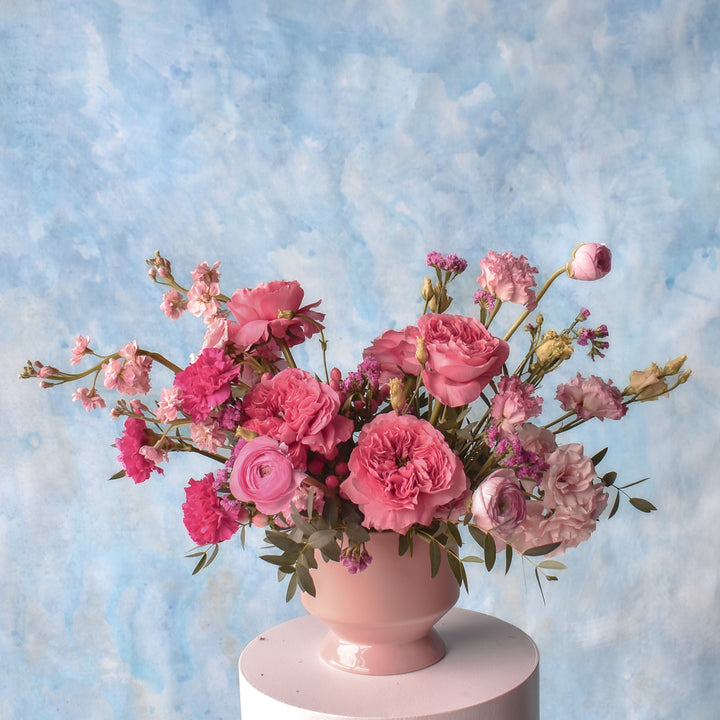 Love Bomb Arrangement: Pink & Peppy