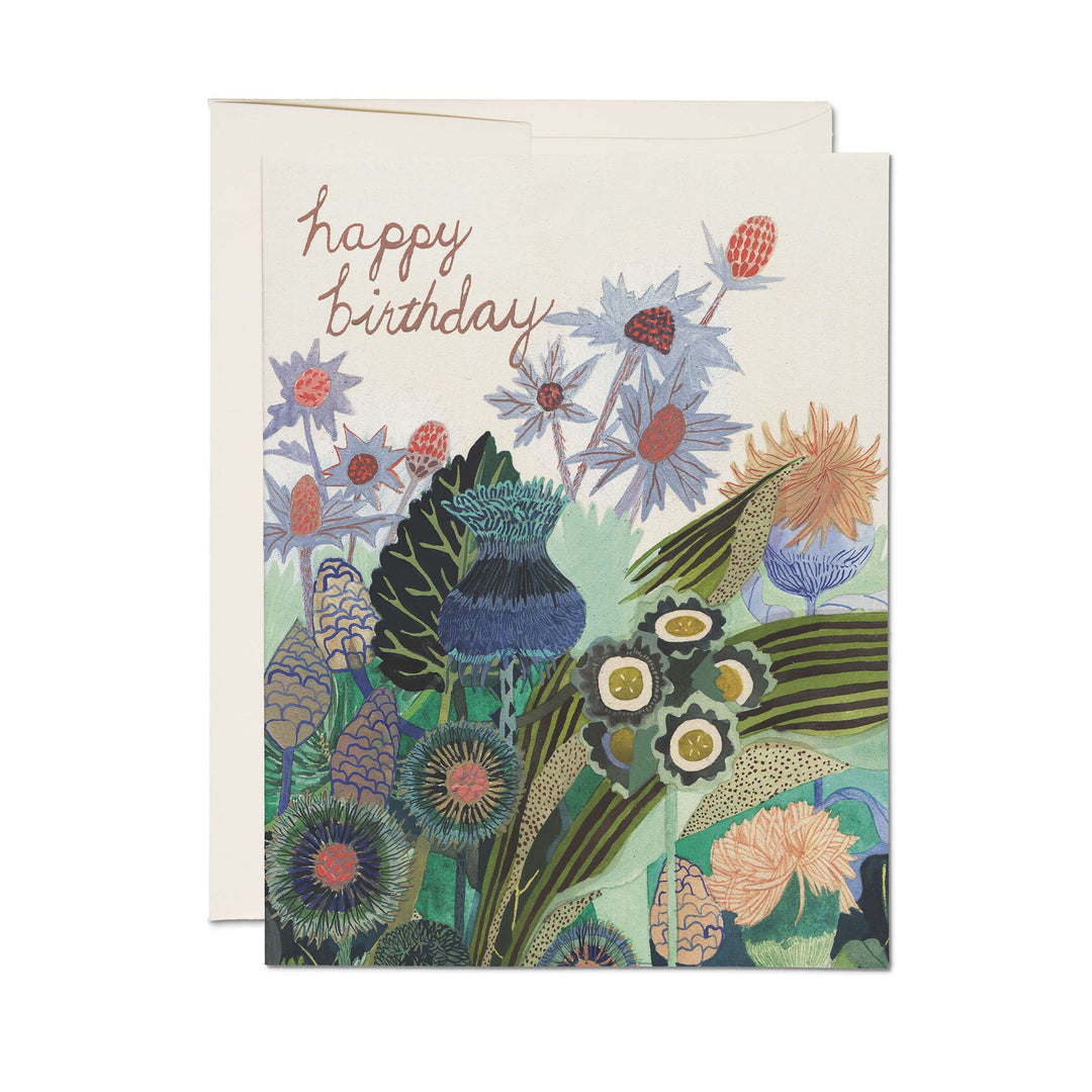 Thistle Birthday Greeting Card