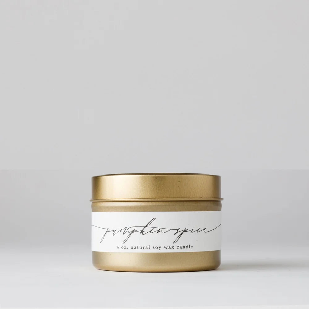 Pumpkin Spice Tin Candle