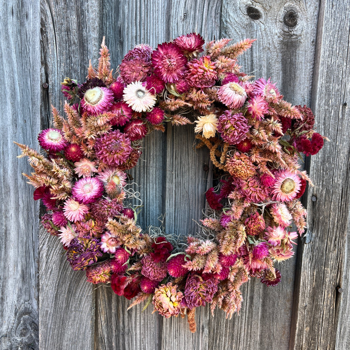 Dried Flower Wreath Workshop November 7, Morning