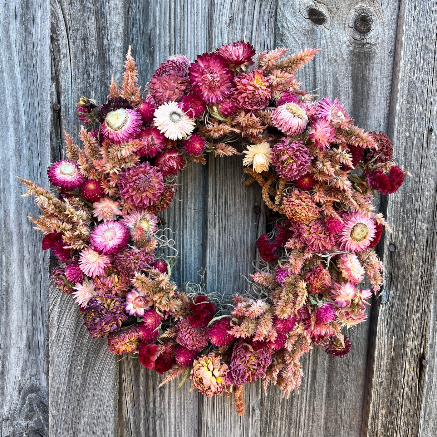 Dried Flower Wreath Workshop November 9, Afternoon