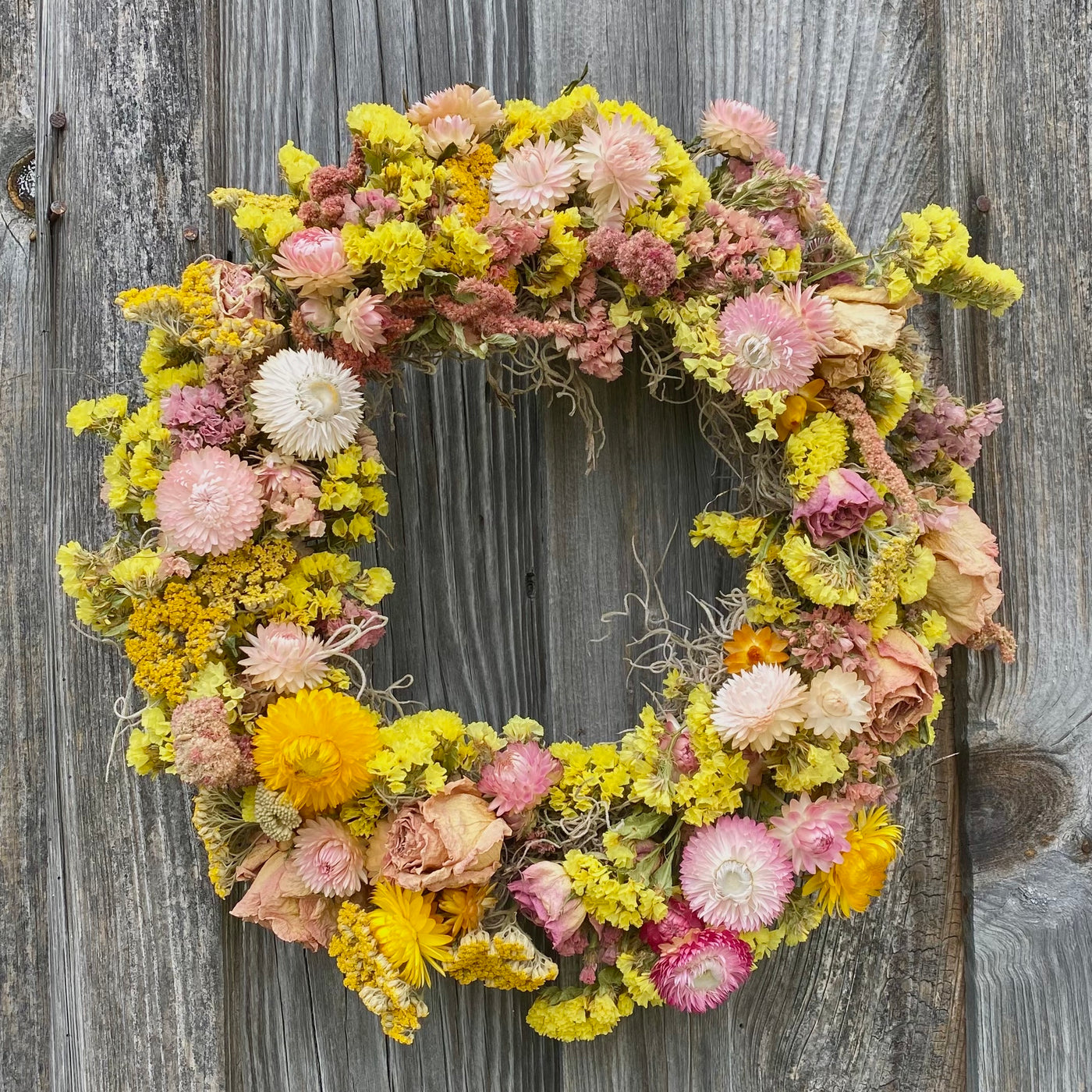 Pink Lemonade Everlasting Wreath