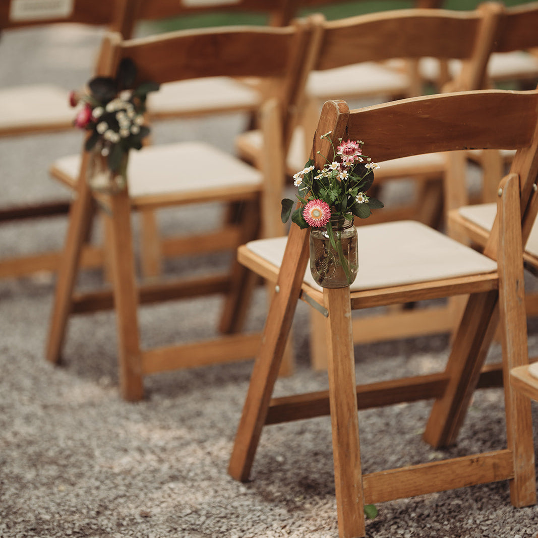 Aisle Marker Vase for Chairs