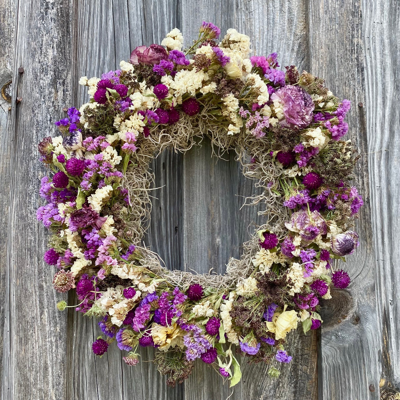 Purple Majesty Everlasting Wreath