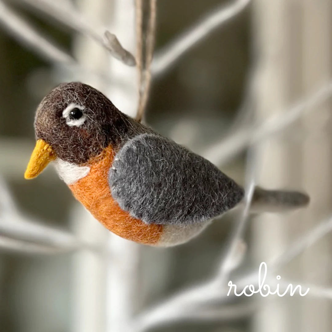 Robin Felt Ornament