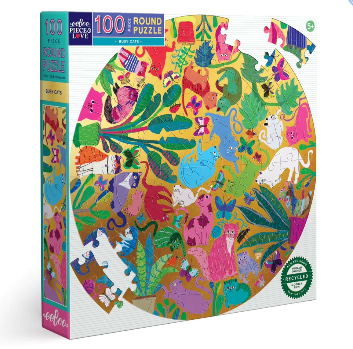 Busy Cats 100 Piece Puzzle