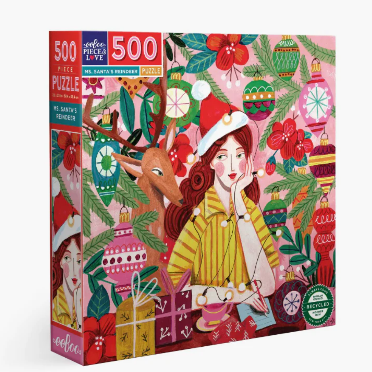 Ms. Santa's Reindeer 500 Piece Puzzle