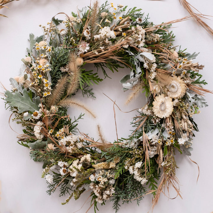 Snowy Meadow Greenery Wreath