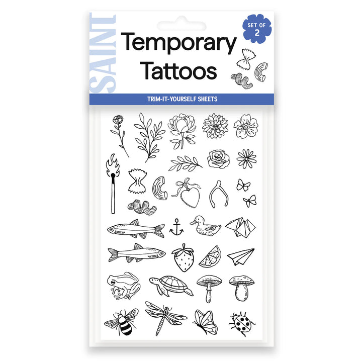 Tiny Tats Temporary Tattoo Sheet