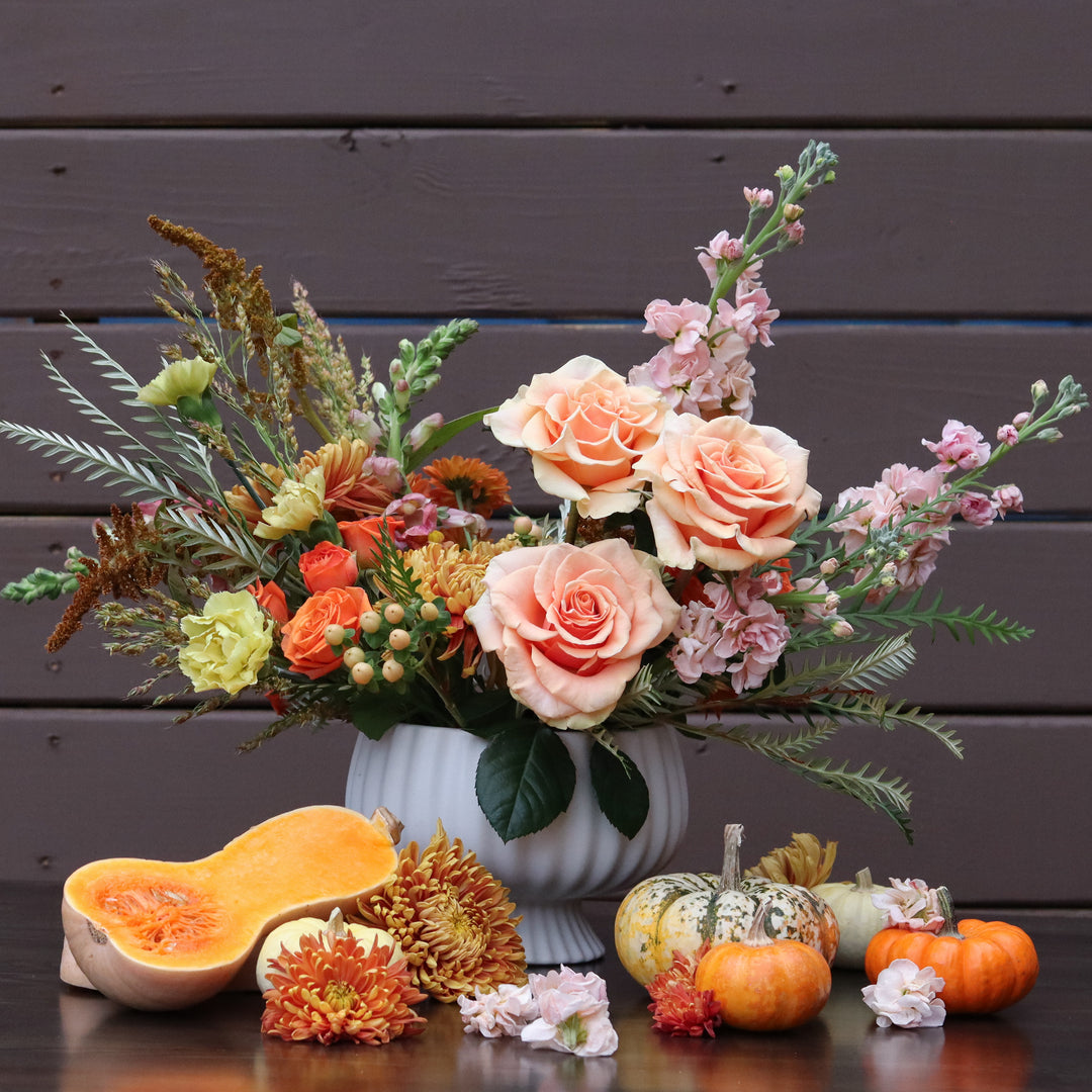 Thanksgiving Bounty Compote Centerpiece