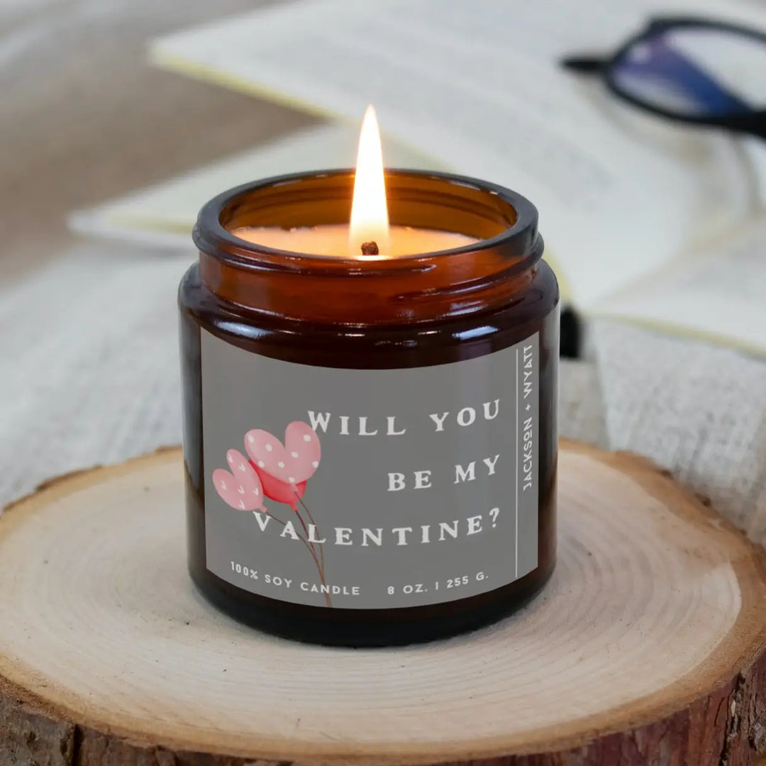 Be My Valentine Candle