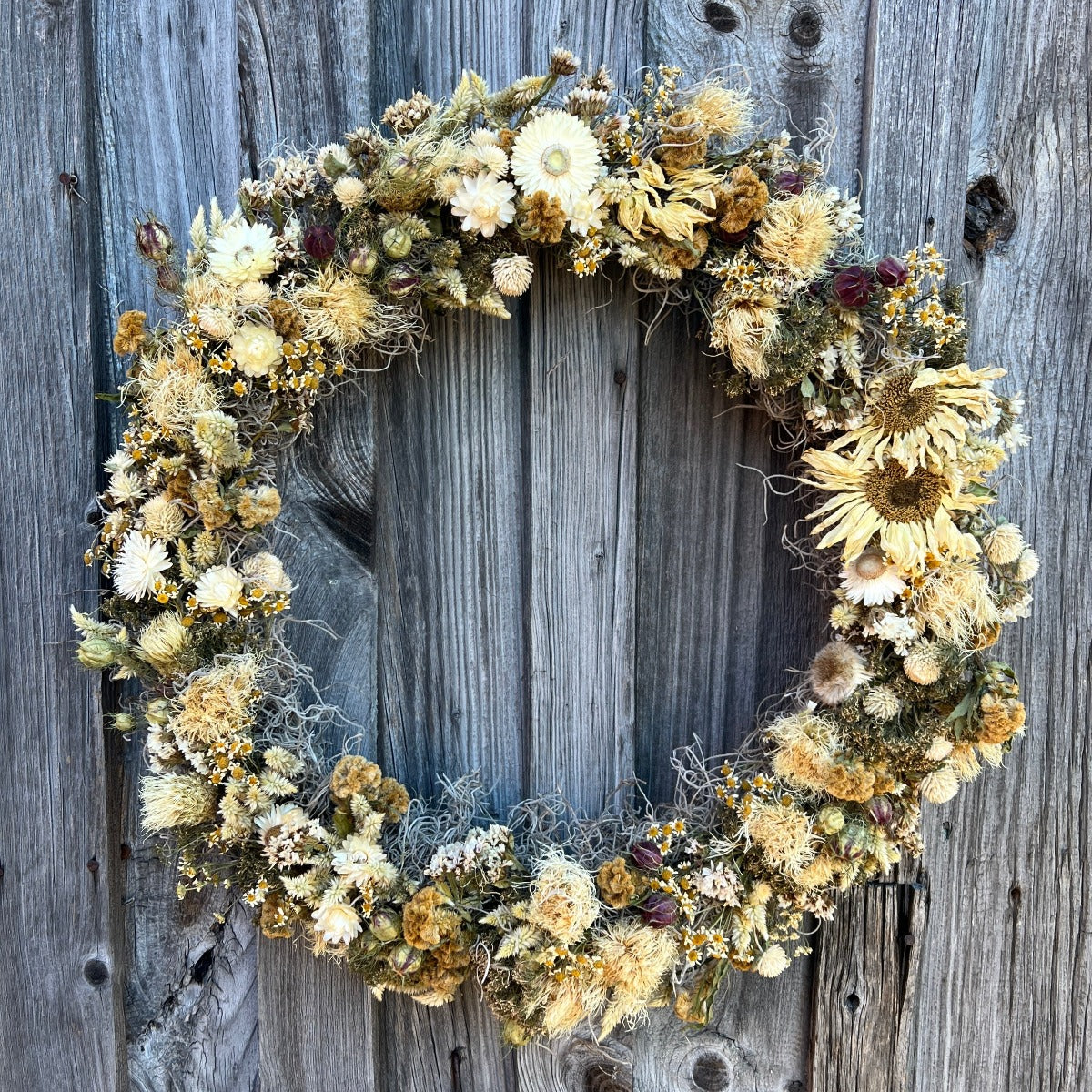Dried Flower Everlasting Wreath