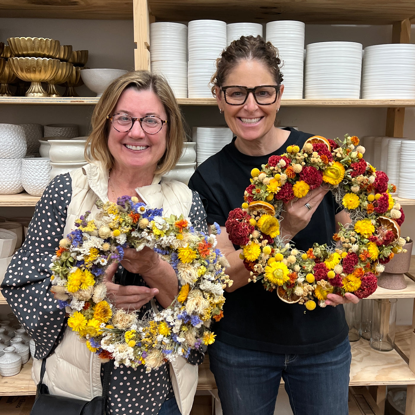 Dried Flower Wreath Workshop September 20, Afternoon